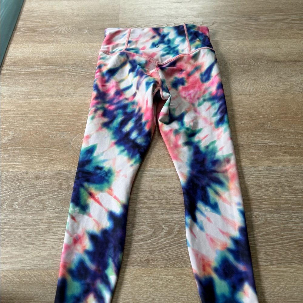 Athleta Elation Tie-Dye Leggings - Multicolor 7/8 length
